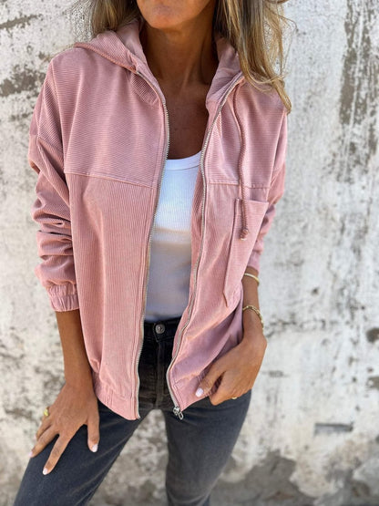 Elevé Hooded Zip-up Jacket